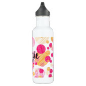 Trendy Custom Pink-Dot patroon Waterfles (Rechts)