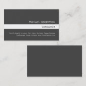 Trendy Cute Carte de visite gris clair (Devant / Derrière)