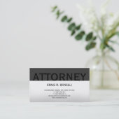 Trendy Cute Chic Plain Attorney Carte de visite (Debout devant)