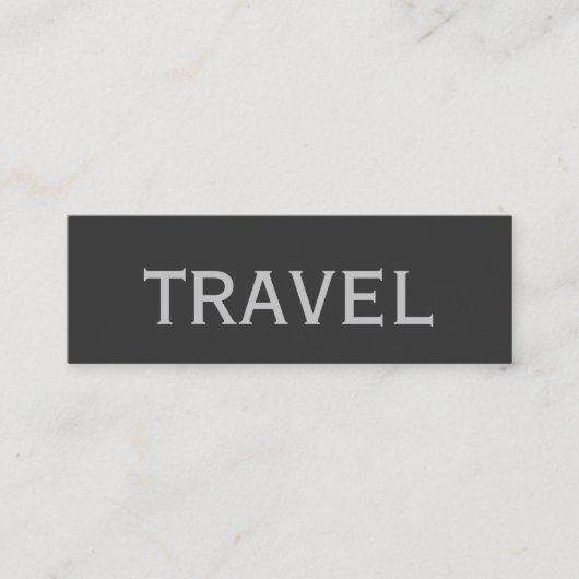 Trendy Cute Chic Plain Travel Agent Carte de visit (Devant)