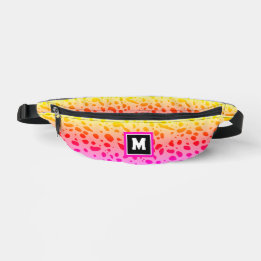 Trendy Cute Meisjesachtig Roze Geel Wild Dier Prin Heuptasje