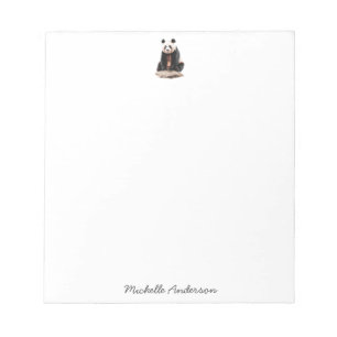 Trendy Cute Panda Beer Persoonlijk Notitieblok