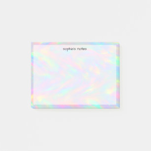 Trendy Cute Pastel Holografische Op maat Post-it® Notes