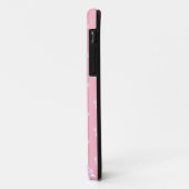 Trendy cute witte poten op roze Case-Mate iPhone case (Achterkant/links)