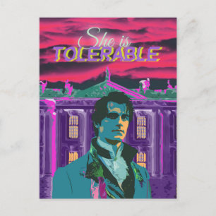 Trendy Cyberpunk Ze is verdraagzaam Mr Darcy Briefkaart