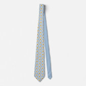 Trendy Daisy Flower Blossom - Mode - Blauw Stropdas (Voorkant)