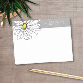 Trendy Daisy met grijs en geel Post-it® Notes