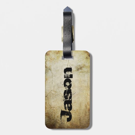 Trendy Dancing Skeleton Bagagelabel (Achterkant verticaal)