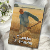 trendy dankbare en dankbare oogst feestdagenkaart