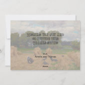 Trendy Dankbare en Dankbare Oogst met Turkije Feestdagenkaart (Achterkant)