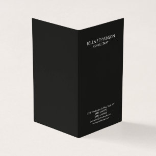 Trendy Dark Gray Plain Simple Minimalist Stylish Visitekaartjes