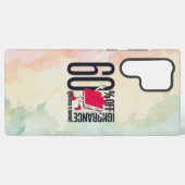 Trendy Dark Paper Texture Whimsical Book Samsung Galaxy Hoesje (Achterkant horizontaal)