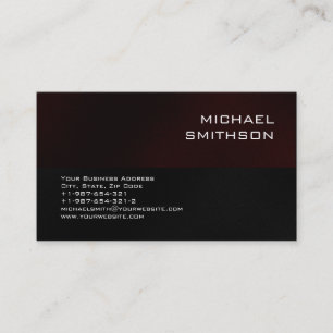 Trendy Dark Red Stripe Black Grey Visitekaartje