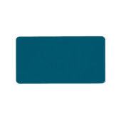 Trendy Deep Cyan - Adresetiketten Etiket (Voorkant)