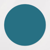 Trendy Deep Cyan - Label (Design 1)