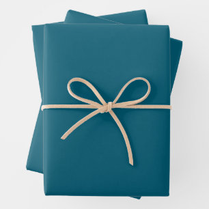 Trendy Deep Cyan - Papieren vellen verpakken Set