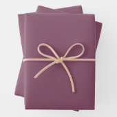 Trendy Deep Plum - Wrapping Paper Sheets Set (In situ)