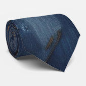Trendy Denim Style Stropdas (Opgerold)