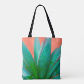 Trendy Desert Succulent Green Agave Draagtas (Achterkant)