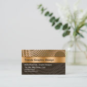 Trendy Designer Business Cards Online Sjabloon Visitekaartje (Staand voorkant)