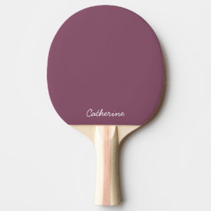 Trendy Diep Pruim Aangepaste Ping Pong Paddle Tafeltennisbatje