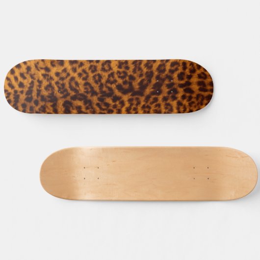 Trendy Dierenprint esthetisch Skateboard (Horizontaal)
