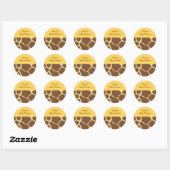 Trendy Dierenprint Stickers Envelope Seals (Vel)