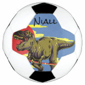Trendy Dinosaur Voetbal (Voorkant)