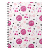 Trendy Disco Celebration Party Seamless Pattern Notitieboek (Voorkant)