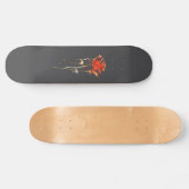 Trendy Distressed Grunge Roos Brede Skateboard (Horizontaal)