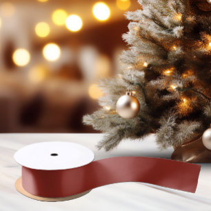 Trendy Donker Sinaasappel Rood - Satin Ribbon Lint