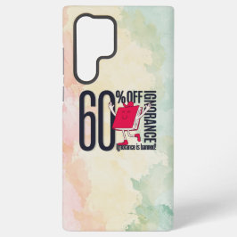 Trendy donkere papiertextuur speelse boek samsung galaxy hoesje