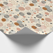 Trendy dots pattern cadeaupapier (Hoek)