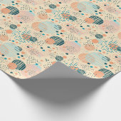 Trendy dots pattern cadeaupapier (Hoek)