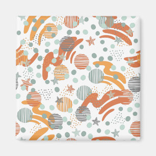 Trendy dots pattern magneet