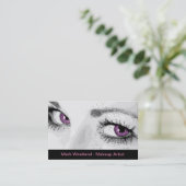 Trendy Double Side Makeup Artist Visitekaartjes (Staand voorkant)