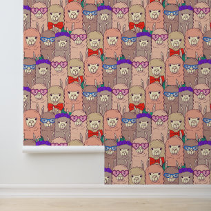 Trendy Dpress Llama Pattern Behang