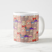 Trendy Dpress Llama Pattern Extra Grote Beker (Voorkant rechts)