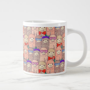 Trendy Dpress Llama Pattern Extra Grote Beker