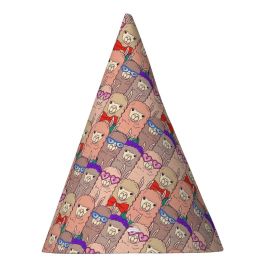 Trendy Dpress Llama Pattern Feesthoedjes (Rechts)