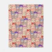 Trendy Dpress Llama Pattern Fleece Deken (Voorkant)