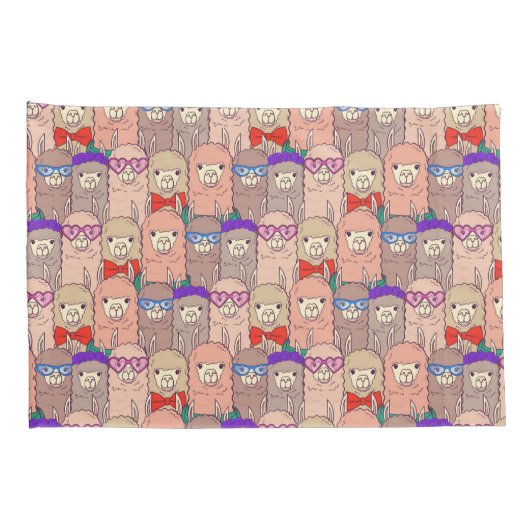 Trendy Dpress Llama Pattern Kussensloop (Achterkant-Rechts)