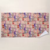 Trendy Dpress Llama Pattern Strandlaken (Voorkant)