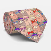 Trendy Dpress Llama Pattern Stropdas (Opgerold)