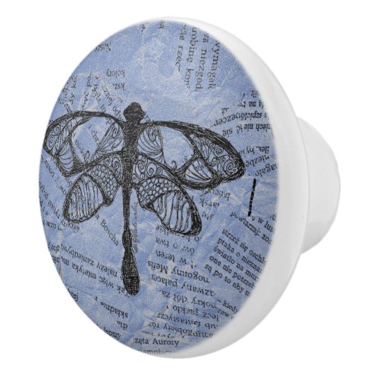 Trendy Drawer Cabinet Pulls Dragonfly Keramische Knop (Rechts)