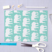 Trendy Driehoeken Geometrisch & Boho White Elephan Tissuepapier (Craft)