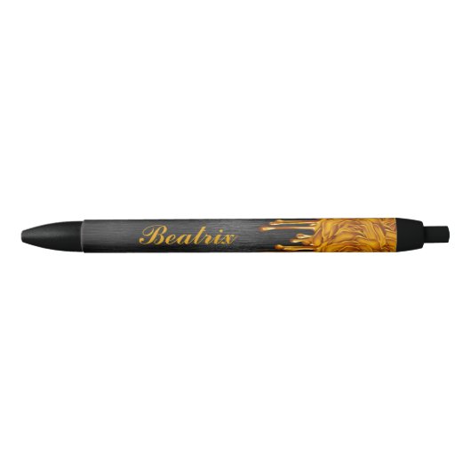 Trendy Driving Rozen Aangepaste pen Gold (Voorkant)