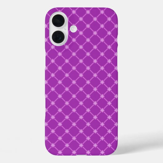 Trendy druif, Paarse kriskras Case-Mate iPhone Case (Achterkant)