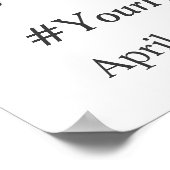 Trendy Dusty Blue Floral Vrijgezellenfeest Foto Bo Poster (Hoek)