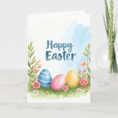 Trendy Easter Eggs Beautiful Collection Feestdagen Kaart (Voorkant)